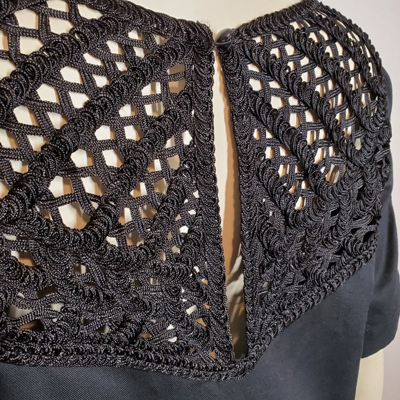 Anthropologie Maeve Battenburg Shift Black - Picture 10 of 11